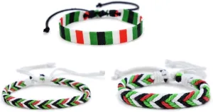 Handmade Palestinian Cord Bracelet Adjustable Woven Bracelet Cultural Jewelry Unique Wrist Jewelry for Daily Party Wear