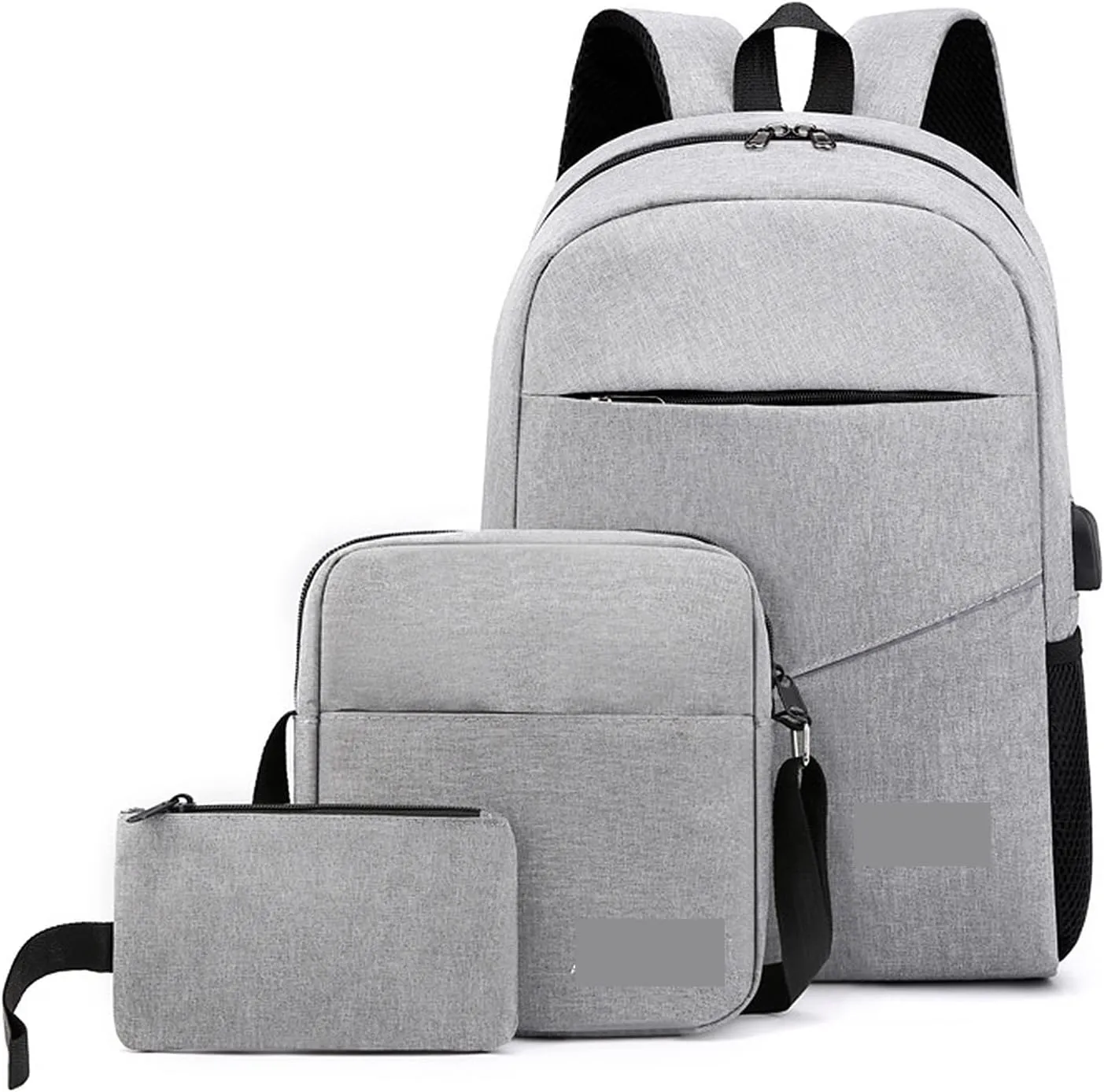 Hiking Backpack 3pcs Backpack Set Shoulder Bag Men Women Laptop Backpack Small Pocket for Outdoor Camping Travel Fits Up to
