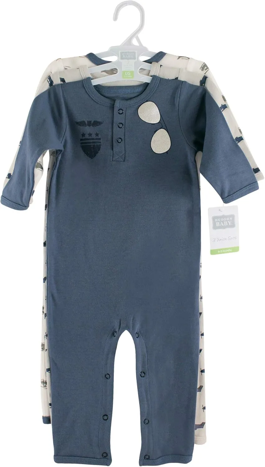 Hudson Baby baby-girls Cotton Coveralls