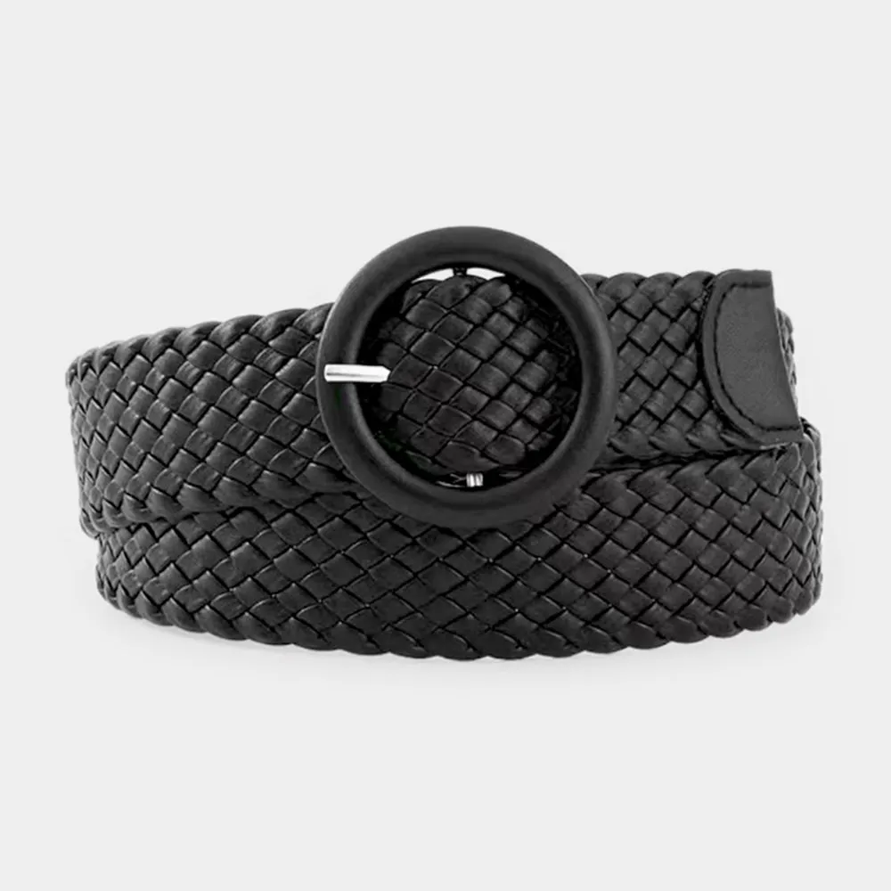 iLLASPARKZ Braided Faux Leather Belt