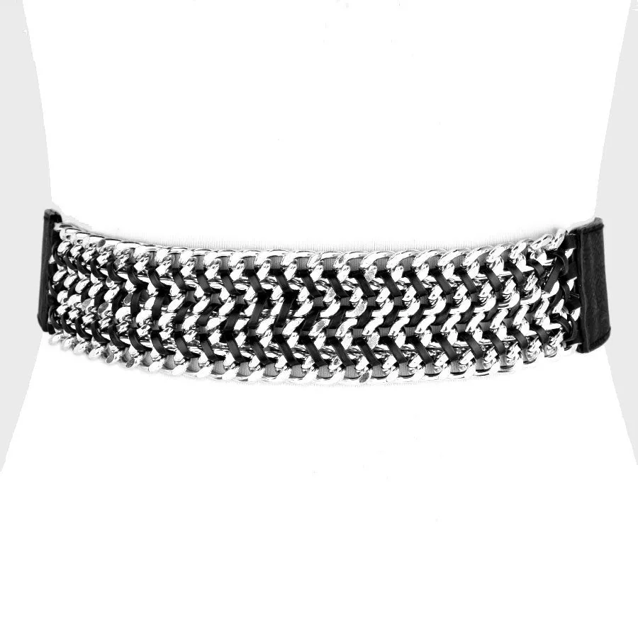 iLLASPARKZ Chain Woven Elastic Belt