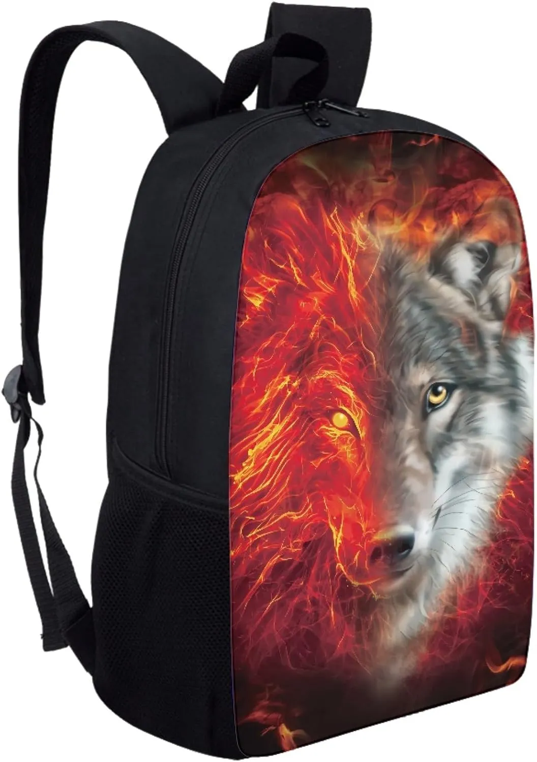 JoyLamoria Wolves Print Travel Bag Laptop Boys Girls Backpack Lunch Bag Ice Packs for Inside Purse