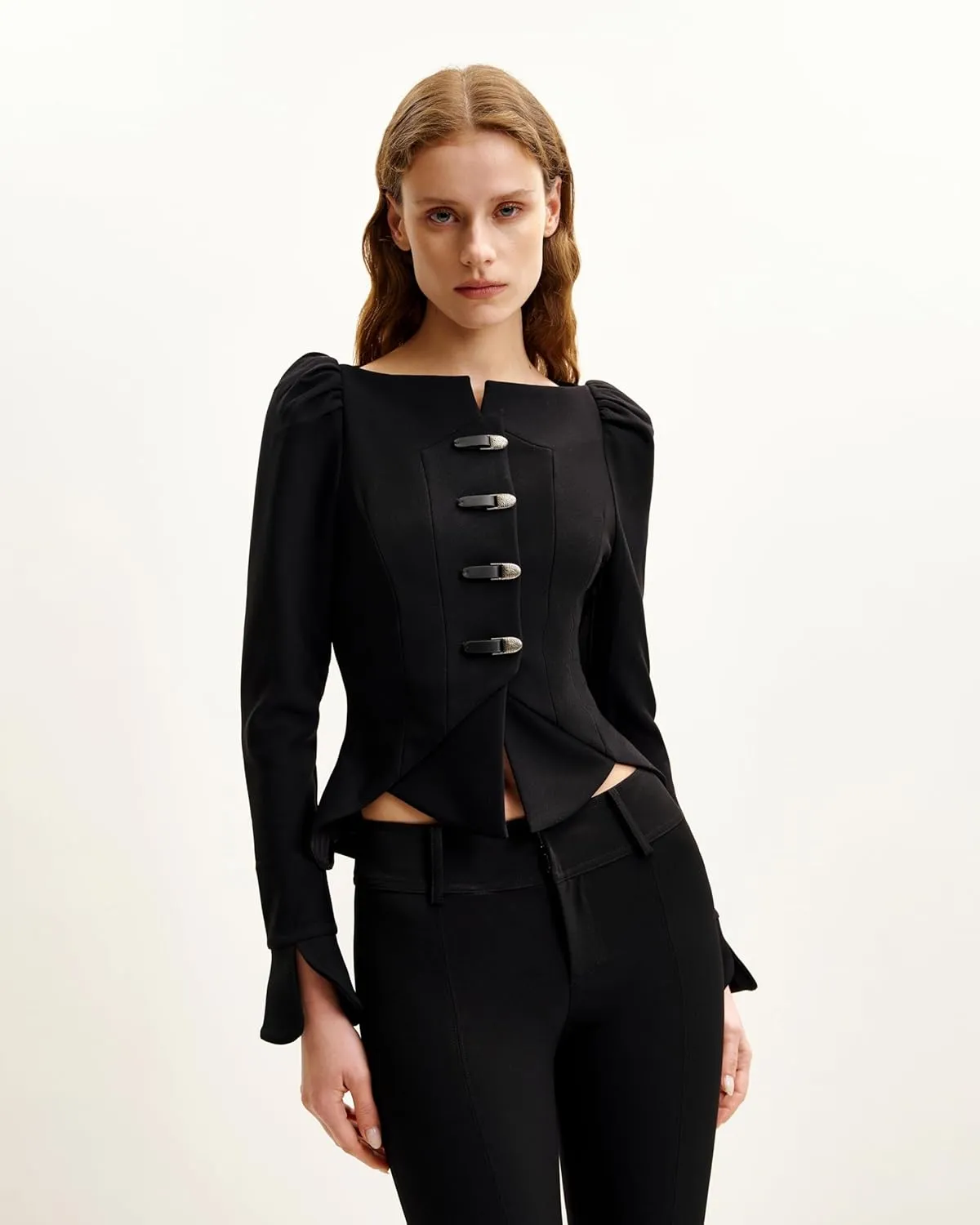JW PEI Women's Olivia Puff Shoulder Blazer