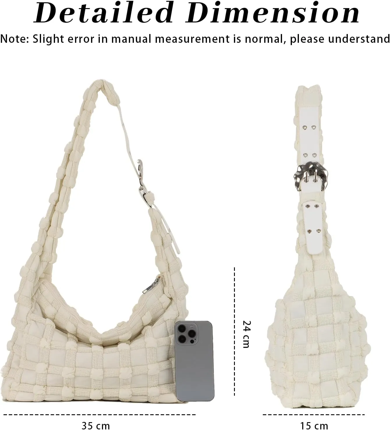Lanpet Puffer Tote Bag for Women Large Lightweight Nylon Tote Bag Quilted Carryall Bag Soft Puffy Crossbody Bag Hobo Handbags