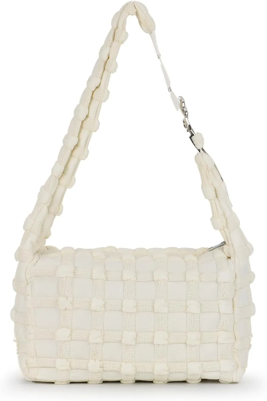 Lanpet Puffer Tote Bag for Women Large Lightweight Nylon Tote Bag Quilted Carryall Bag Soft Puffy Crossbody Bag Hobo Handbags