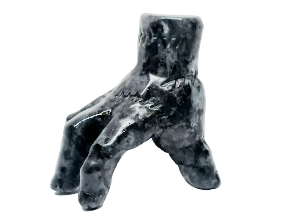 Larvikite Crystal Hand Carving