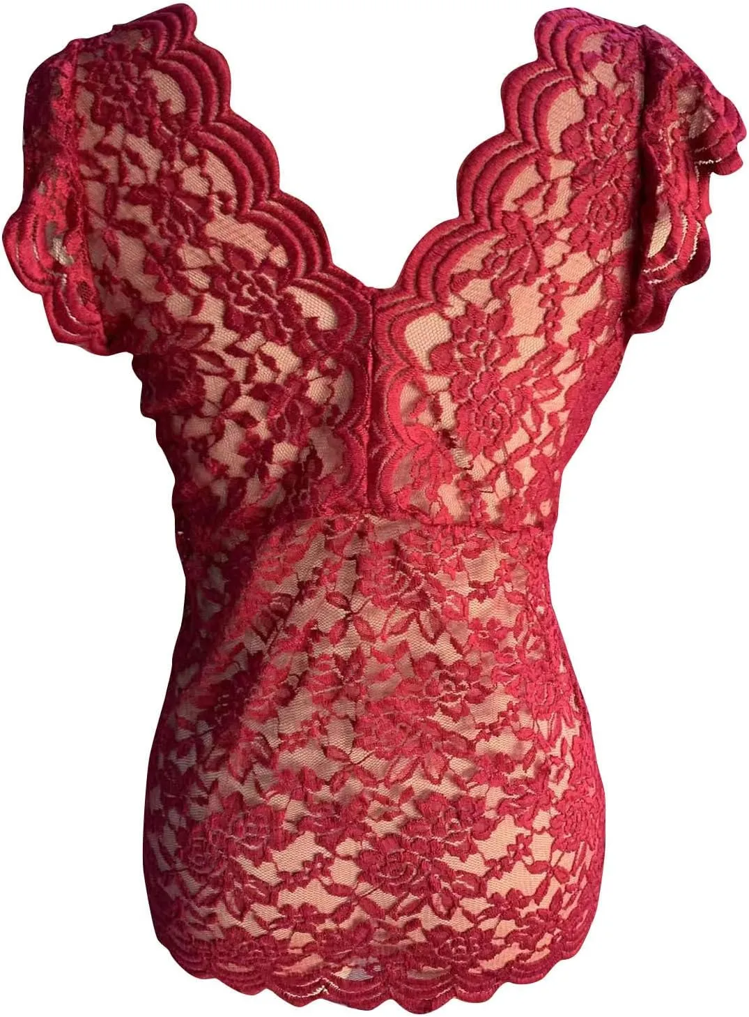 Lastesso Tank Tops Women Trendy Lace Sexy Summer Tops Deep V Neck Sleeveless Slim Fitted Tanks Fashion Going Out Clothes