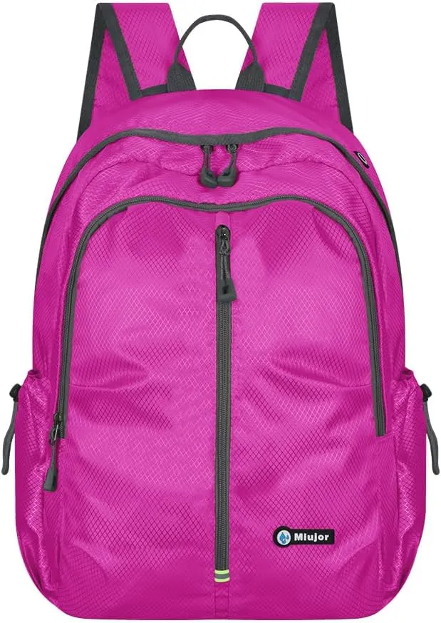Lightweight Packable Foldable Backpack,Hiking backpack,Travel Backpack (Rose Red)