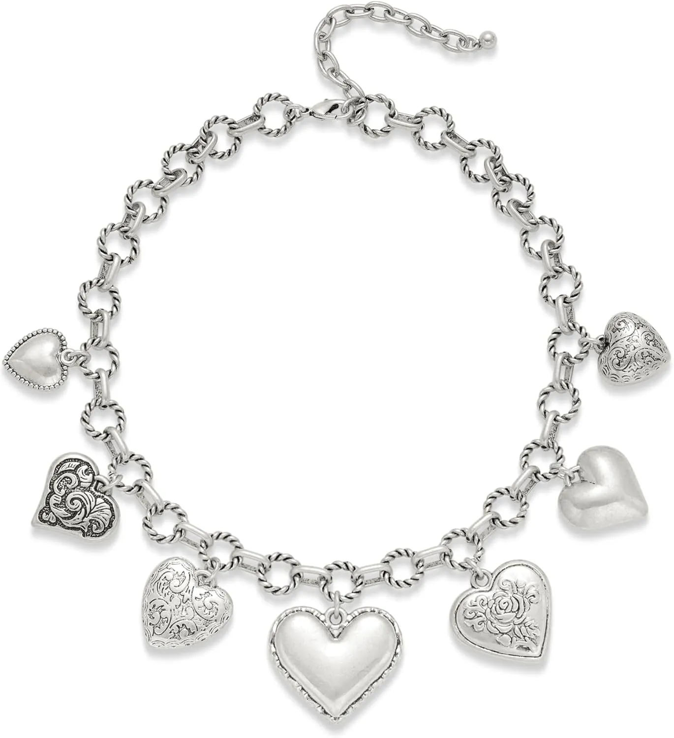 LILIE&WHITE Gold Heart Necklaces For Women With Different Heart Charms Gold Charm Sun Heart Necklace Coin Charms Fashion Jewelry Gift