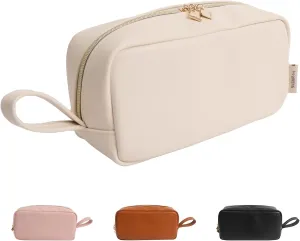 Makeup Bag with Handle, Large Capacity Cosmetic Bag,Water Resistent Make up Bag,Toiletry Zipper Pouch,Tech Bag,Electronic Organizer Travel Case,Storage Pouches for Organization Cream