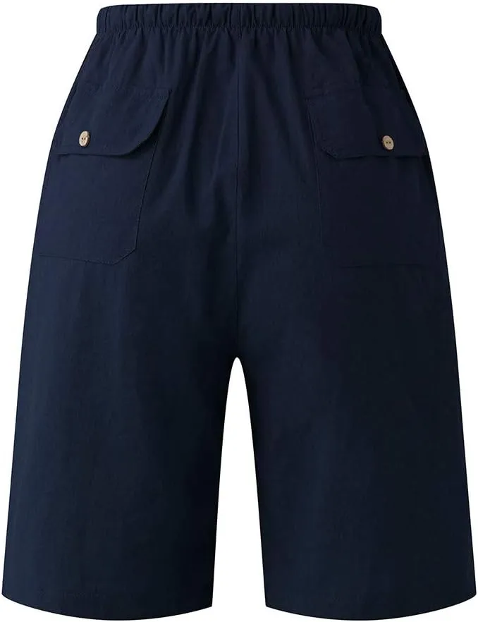 Mens Shorts Casual Men's Sports Shorts Beach Shorts Casual Cotton Linen Shorts Men Short Men Casual Fishing Shorts