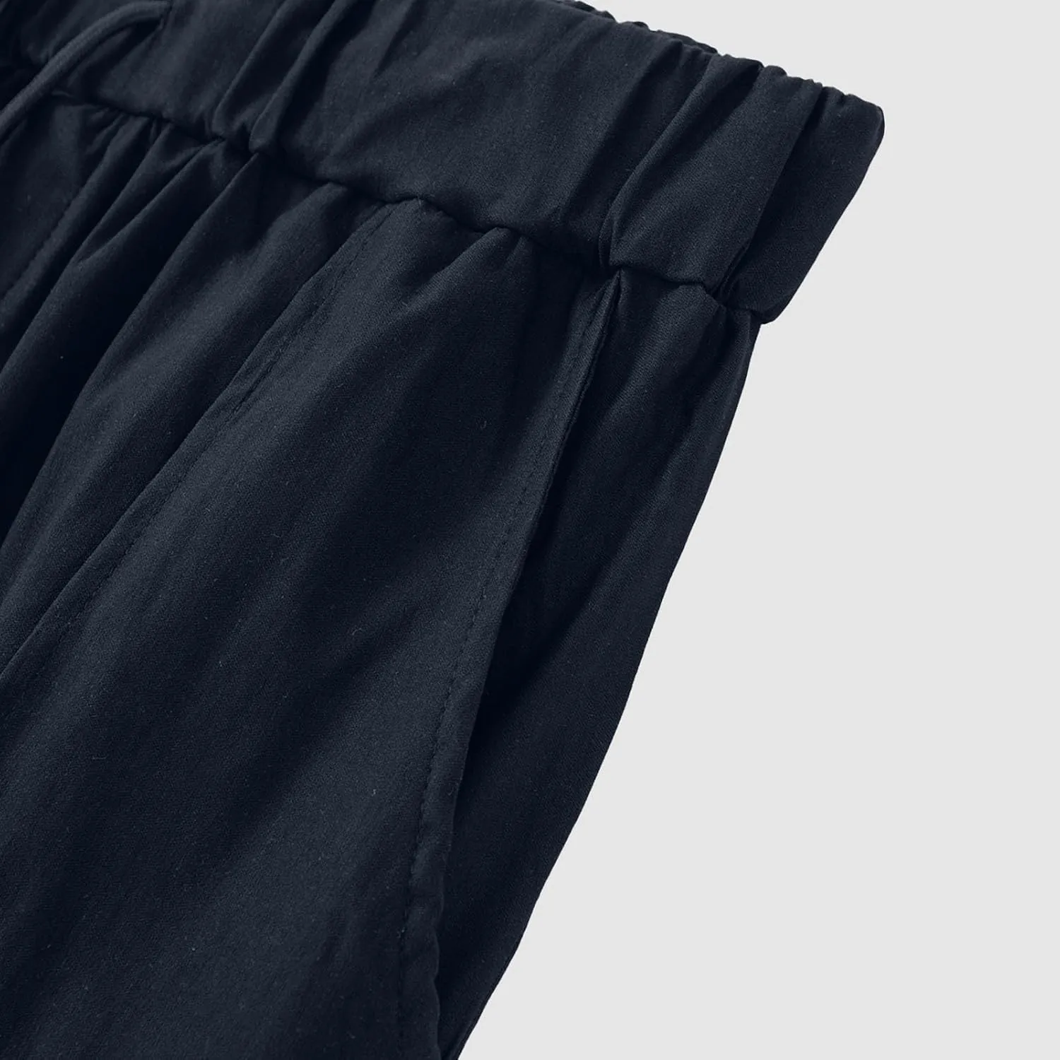 Men's Twill Jogger Pants Elastic Waist Drawstring Chino Pants Slim Fit Casual Dress Trousers with Pockets