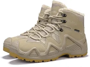 Men's Winter Waterproof Work Boots Tactical Hiking Boots Snow boots