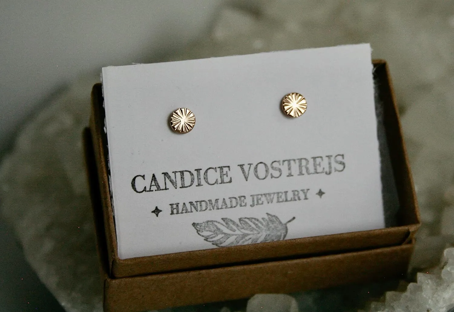 Modern 5mm Hammered Round Gold Filled Stud Earrings, Gold Filled Lobe Piercings, Sunshine Design (Yellow Gold Filled)
