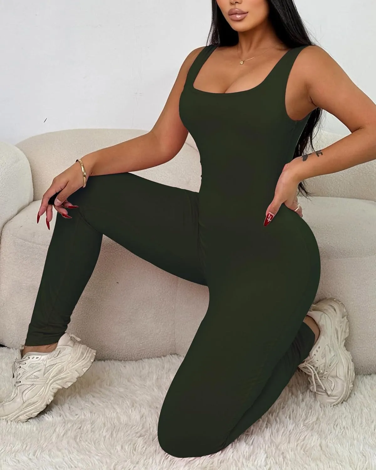 One Piece Jumpsuit Full Body Suits Workout Jumpsuits for Women Workout Outfits Full Bodysuits for Women Pants Yoga Gym