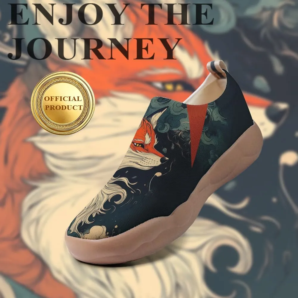Onehorse Footwear for Womens Comfortable Loafers Painted Travel Shoes Casual Breathable Slip-Ons