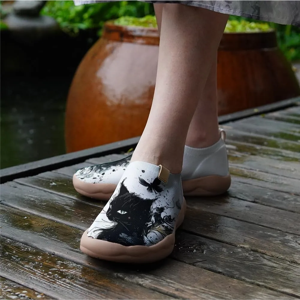 Onehorse Footwear for Womens Comfortable Loafers Painted Travel Shoes Casual Breathable Slip-Ons
