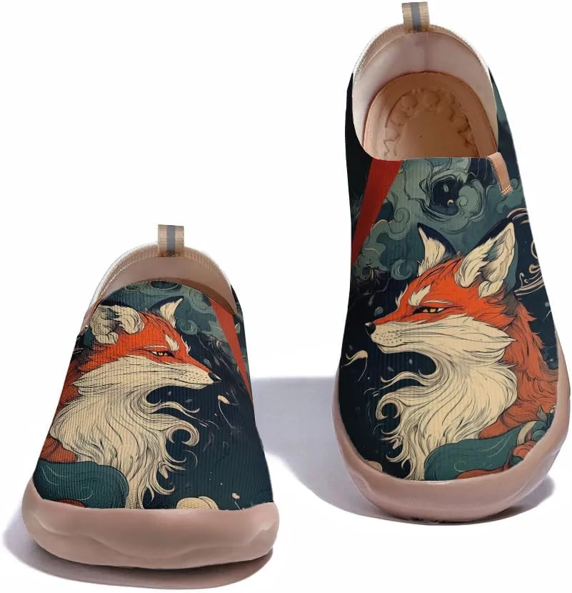 Onehorse Footwear for Womens Comfortable Loafers Painted Travel Shoes Casual Breathable Slip-Ons