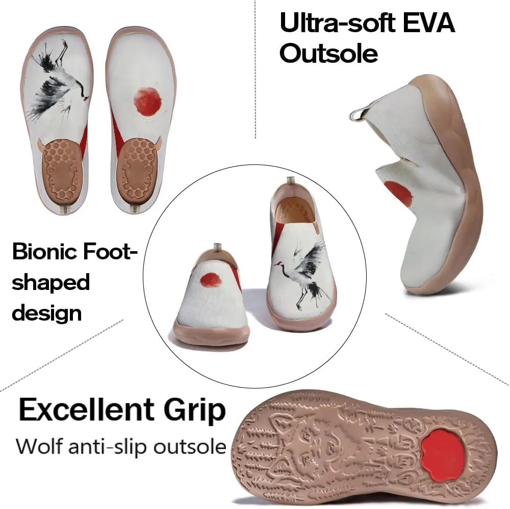 Onehorse Footwear for Womens Comfortable Loafers Painted Travel Shoes Casual Breathable Slip-Ons