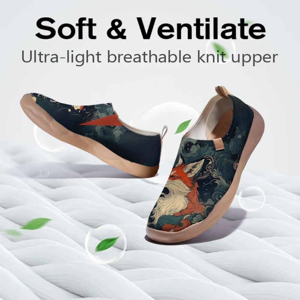 Onehorse Footwear for Womens Comfortable Loafers Painted Travel Shoes Casual Breathable Slip-Ons