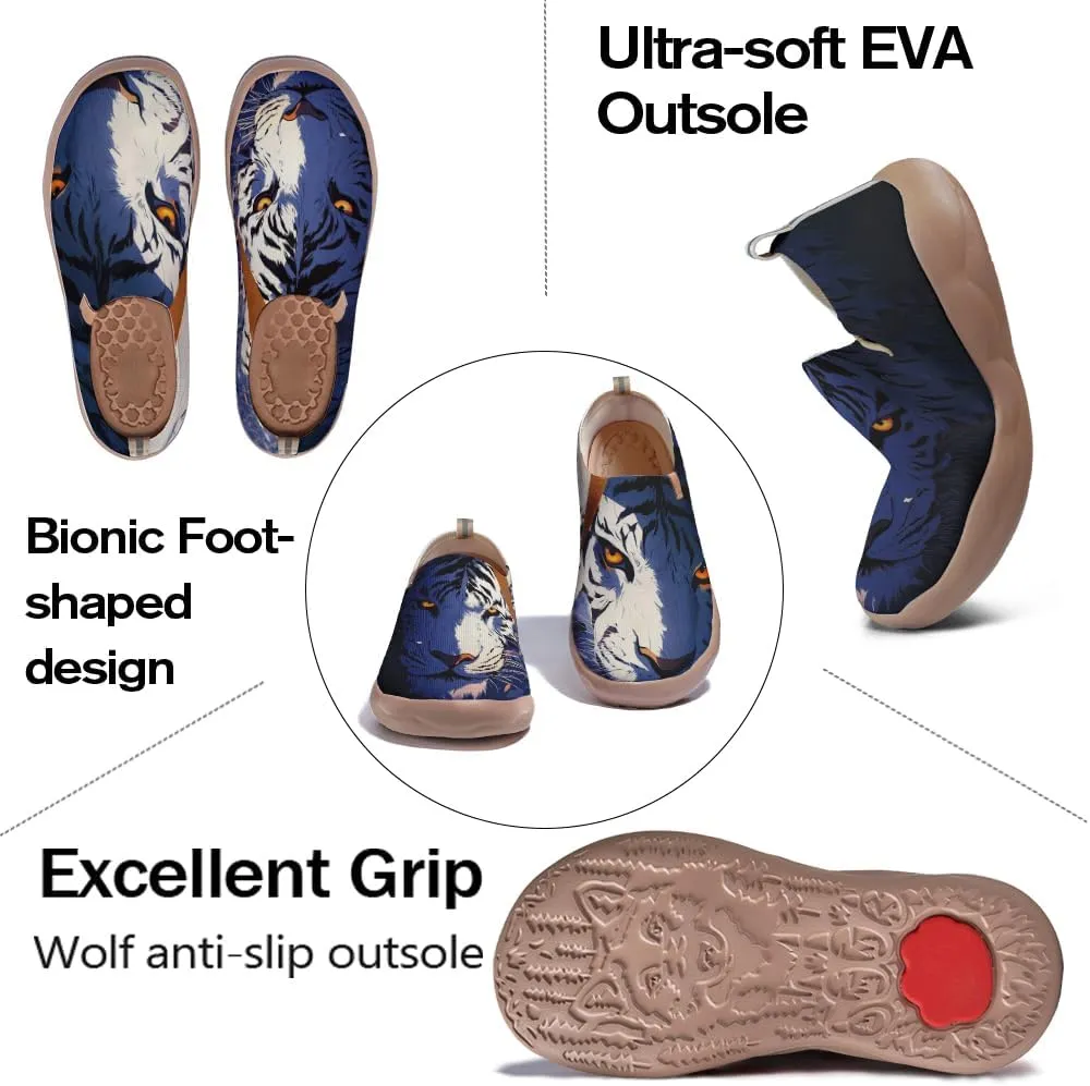 Onehorse Footwear for Womens Comfortable Loafers Painted Travel Shoes Casual Breathable Slip-Ons
