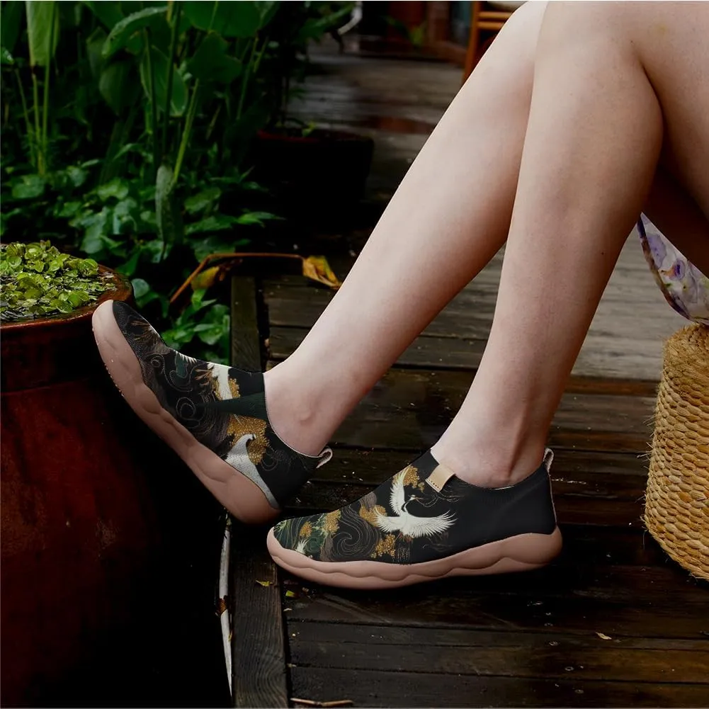 Onehorse Footwear for Womens Comfortable Loafers Painted Travel Shoes Casual Breathable Slip-Ons