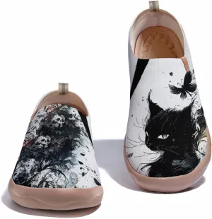 Onehorse Footwear for Womens Comfortable Loafers Painted Travel Shoes Casual Breathable Slip-Ons