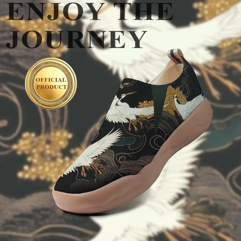 Onehorse Footwear for Womens Comfortable Loafers Painted Travel Shoes Casual Breathable Slip-Ons