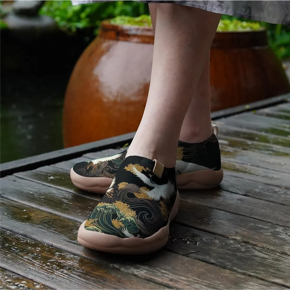 Onehorse Footwear for Womens Comfortable Loafers Painted Travel Shoes Casual Breathable Slip-Ons