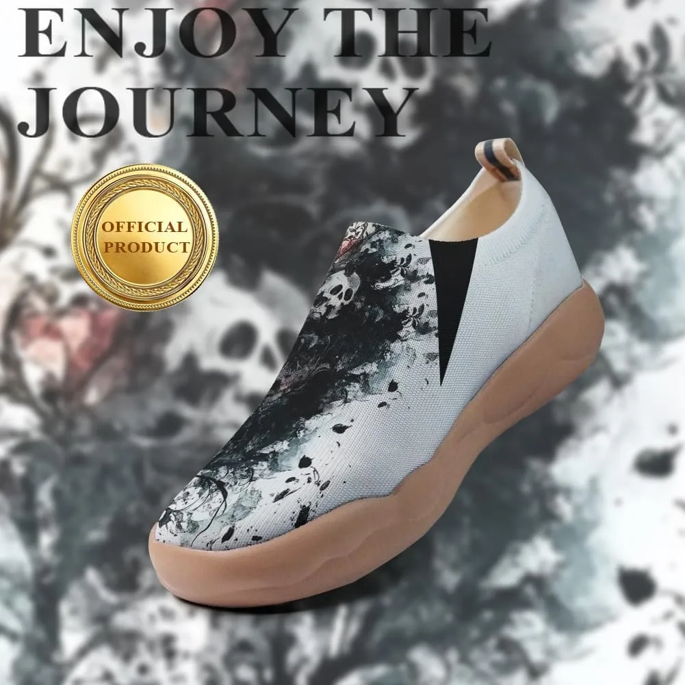 Onehorse Footwear for Womens Comfortable Loafers Painted Travel Shoes Casual Breathable Slip-Ons