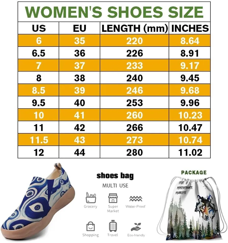 Onehorse Womens Flats Slip-Ons Comfortable Lightweight Sneakers Painted Casual Loafers Walking Travel Shoes