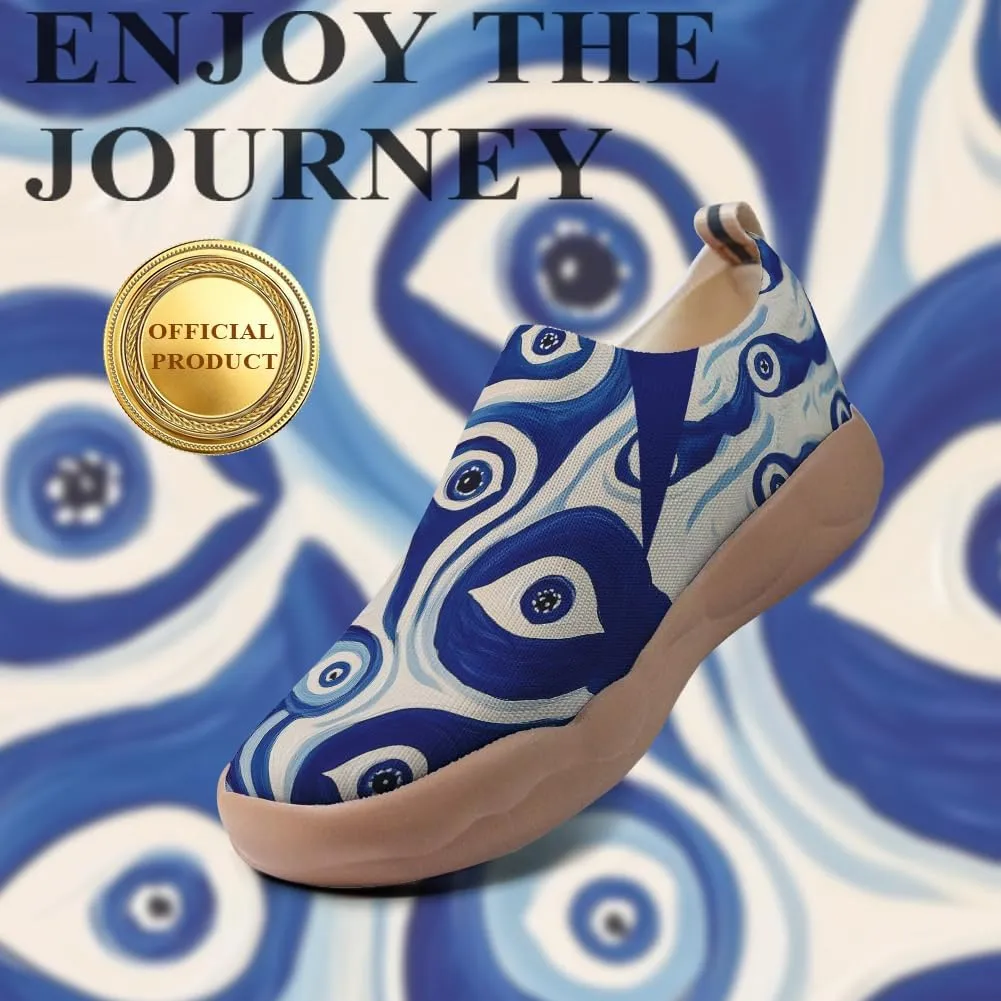 Onehorse Womens Flats Slip-Ons Comfortable Lightweight Sneakers Painted Casual Loafers Walking Travel Shoes
