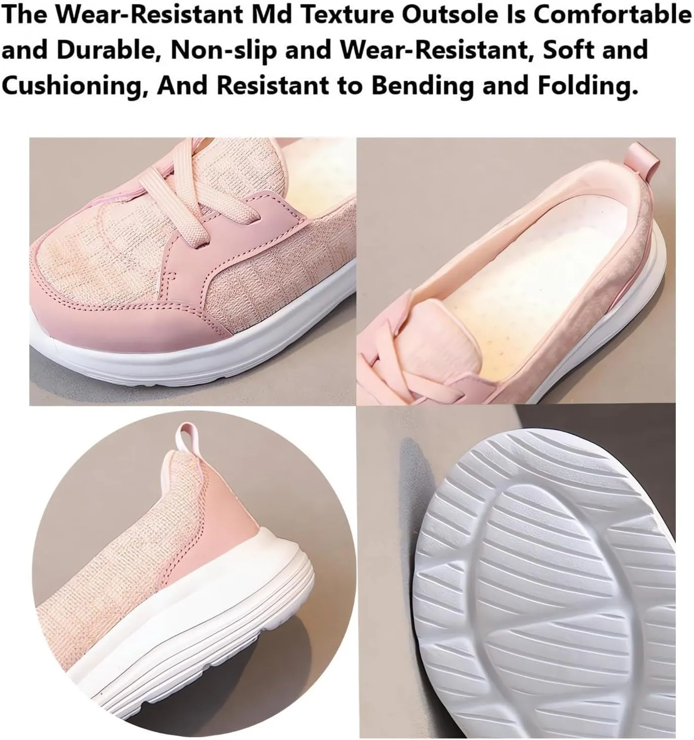 Orthopedic Shoes for Women Comfortable Mesh Arch Support Walking Loafers, Breathable Low Top Soft Sole Non-Slip Sneakers Casual Comfort Walking Sneakers