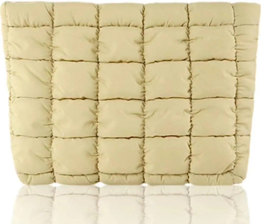 Puffer Tote Bag for Women Large Quilted Carryall Padding Crossbody Bag Soft Puffy Hobo Handbags Puff Purse