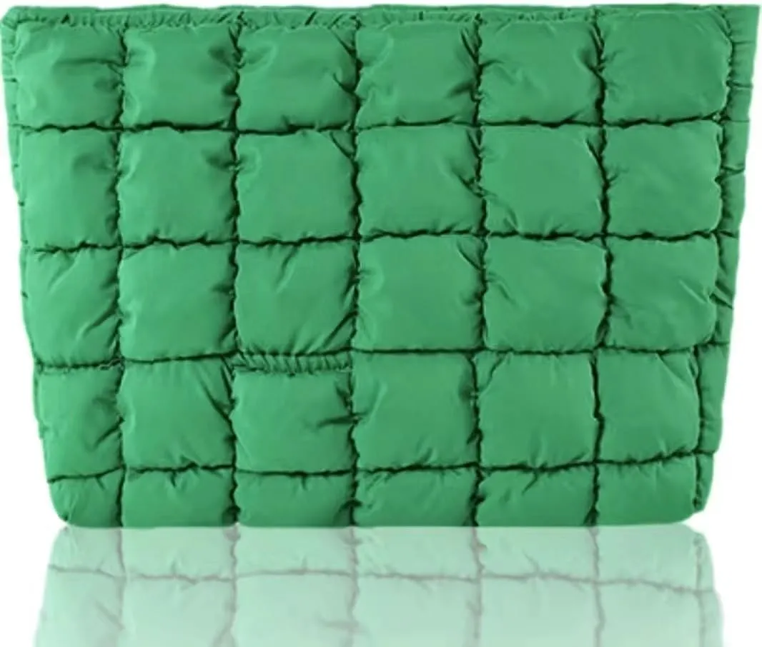 Puffer Tote Bag for Women Large Quilted Carryall Padding Crossbody Bag Soft Puffy Hobo Handbags Puff Purse
