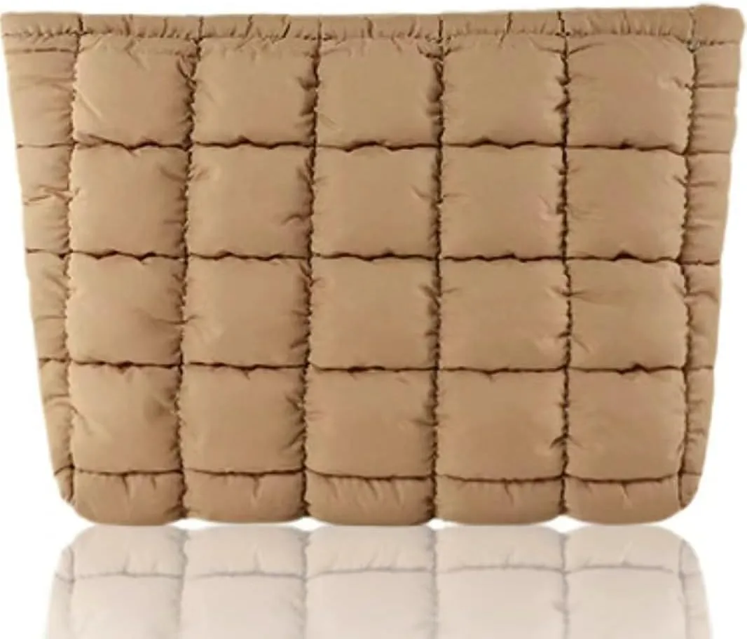 Puffer Tote Bag for Women Large Quilted Carryall Padding Crossbody Bag Soft Puffy Hobo Handbags Puff Purse
