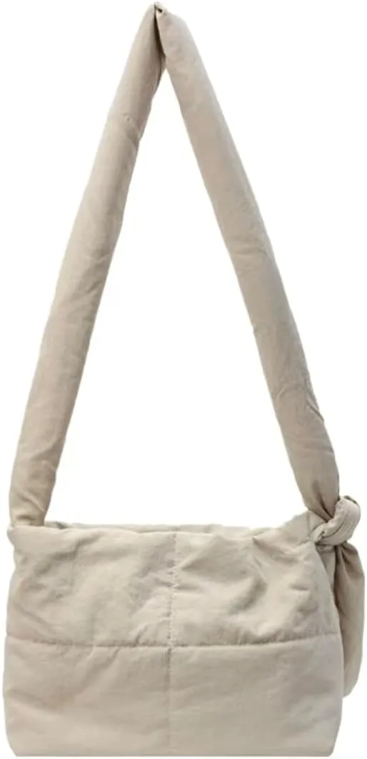 Quilted Puffer Bag Medium Crossbody Padded Bag Soft Puffy Hobo Handbags Shoulder Puff Purse for Women Girls