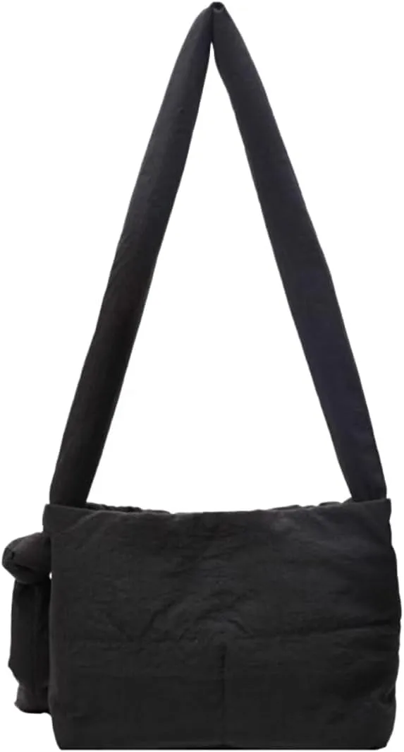 Quilted Puffer Bag Medium Crossbody Padded Bag Soft Puffy Hobo Handbags Shoulder Puff Purse for Women Girls