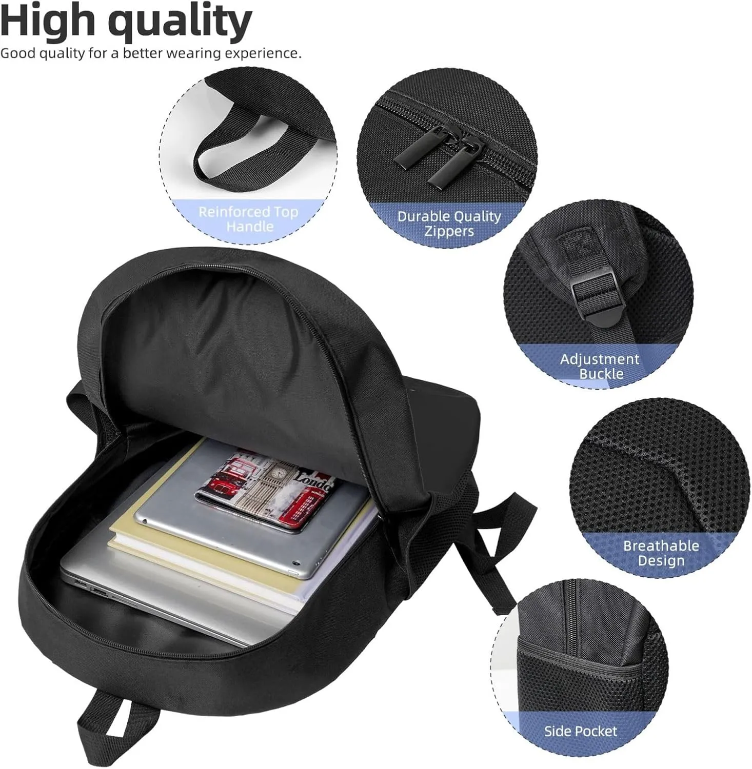 Repo Robot Game Backpack Lightweight Large Capacity Laptop Backpack Travel Backpacks For Unisex 17in