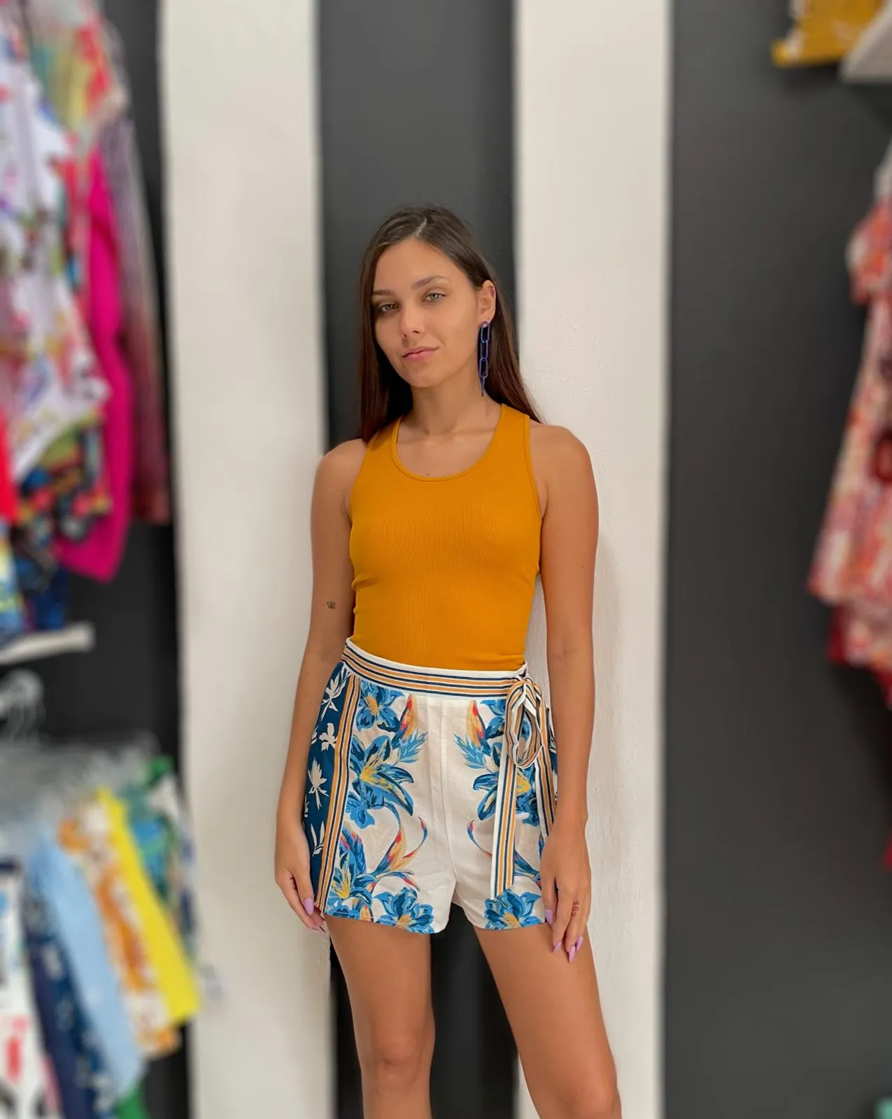 Royal leaves mix Skorts