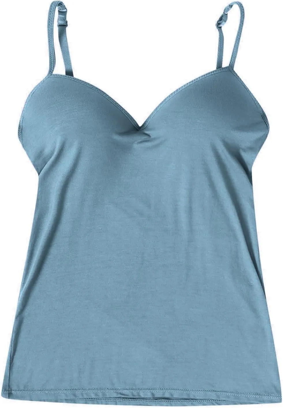 Shelf Bra Tank Tops for Women Soft Comfort No Underwire Tummy Control Bra Camisole Sleeveless Cotton Yoga Padded Cami