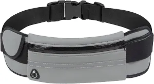 Slim Running Belt for Men, Waterproof Fanny Packs for Women,Phone Holder for Running,Reflective Waist Bag for Women,Runners Belt Pouch,Money Belt,Waist Pack Bag for Camping Running Workout Travel