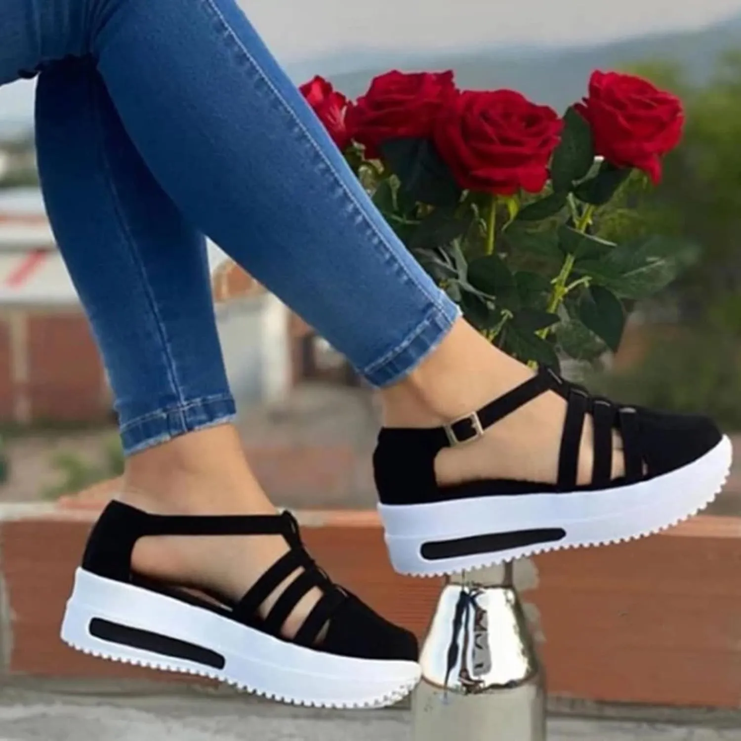 Sneakers for Women Comfortable Platform Sandals Breathable Walking Shoes Fashion Athletic Sneakers Orthopedic Shoes