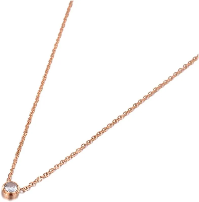 Stainless Steel Layered Choker Necklace for Women, Celestial Pave Moon and Star Charms, Silver Tone Finish