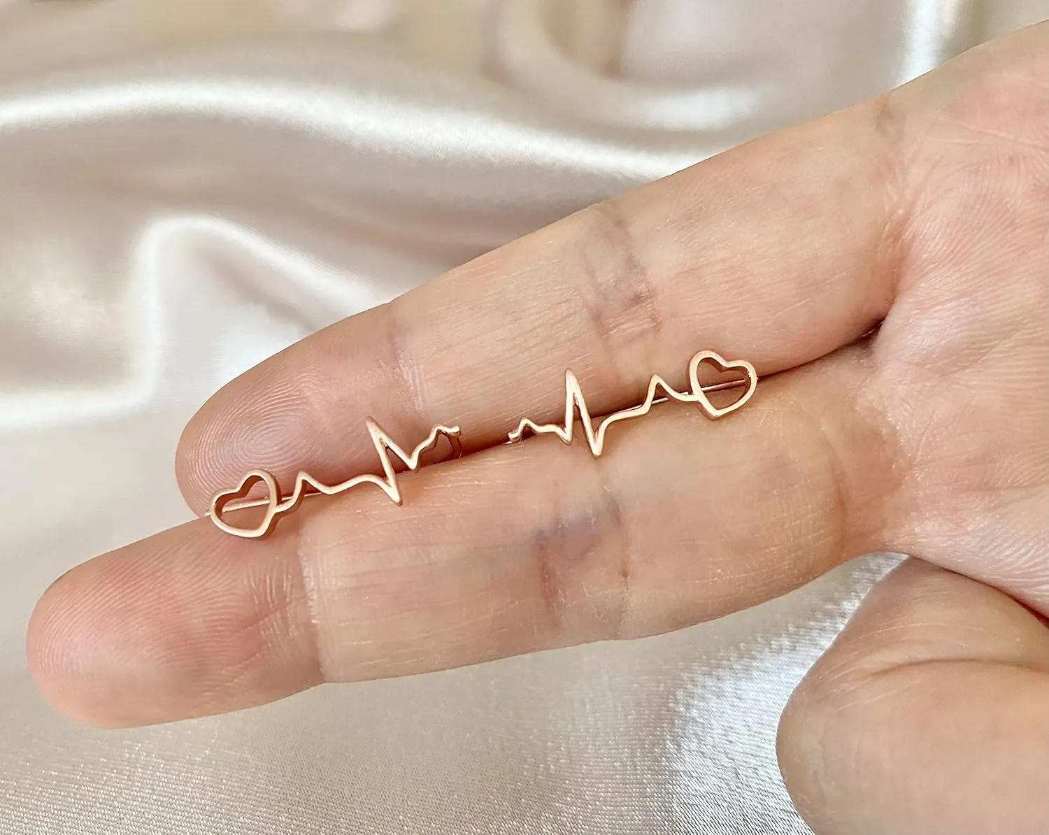 Sterling Silver Heartbeat Earrings, Nurse gift, nurse earrings, doctor gift, nurse gift, medical jewelry, nurse jewelry