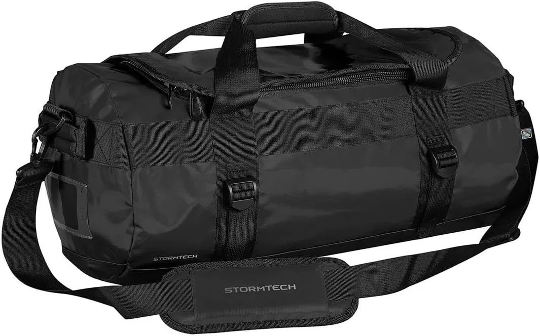 Storm tech Atlantis Ultimate Offshore Waterproof Travel Bag: Heavy Duty Camping Duffle, Waterproof Luggage for Boating, Motorcycle Dry Bag, Dive & Deployment Bag (Black, Small)