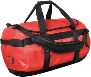 Storm tech Atlantis Ultimate Offshore Waterproof Travel Bag: Heavy Duty Camping Duffle, Waterproof Luggage for Boating, Motorcycle Dry Bag, Dive & Deployment Bag (Bold Red/Black, Medium)