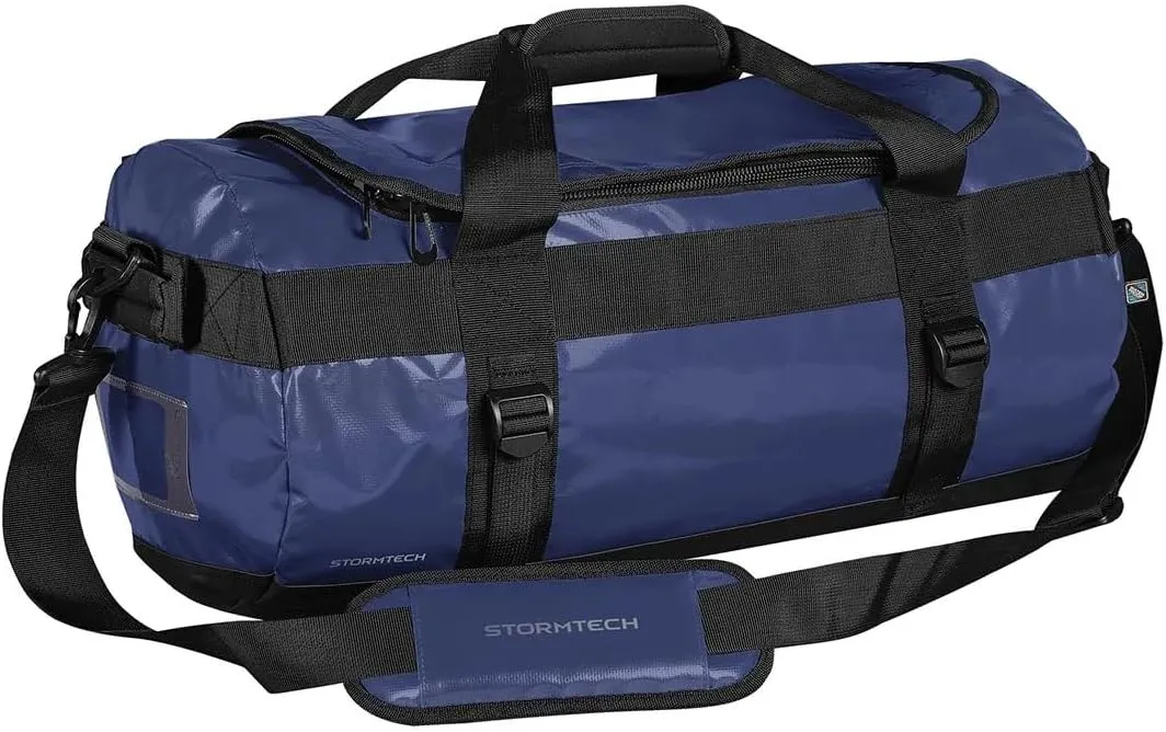 Storm tech Atlantis Ultimate Offshore Waterproof Travel Bag: Heavy Duty Camping Duffle, Waterproof Luggage for Boating, Motorcycle Dry Bag, Dive & Deployment Bag (Ocean Blue/Black, Small)