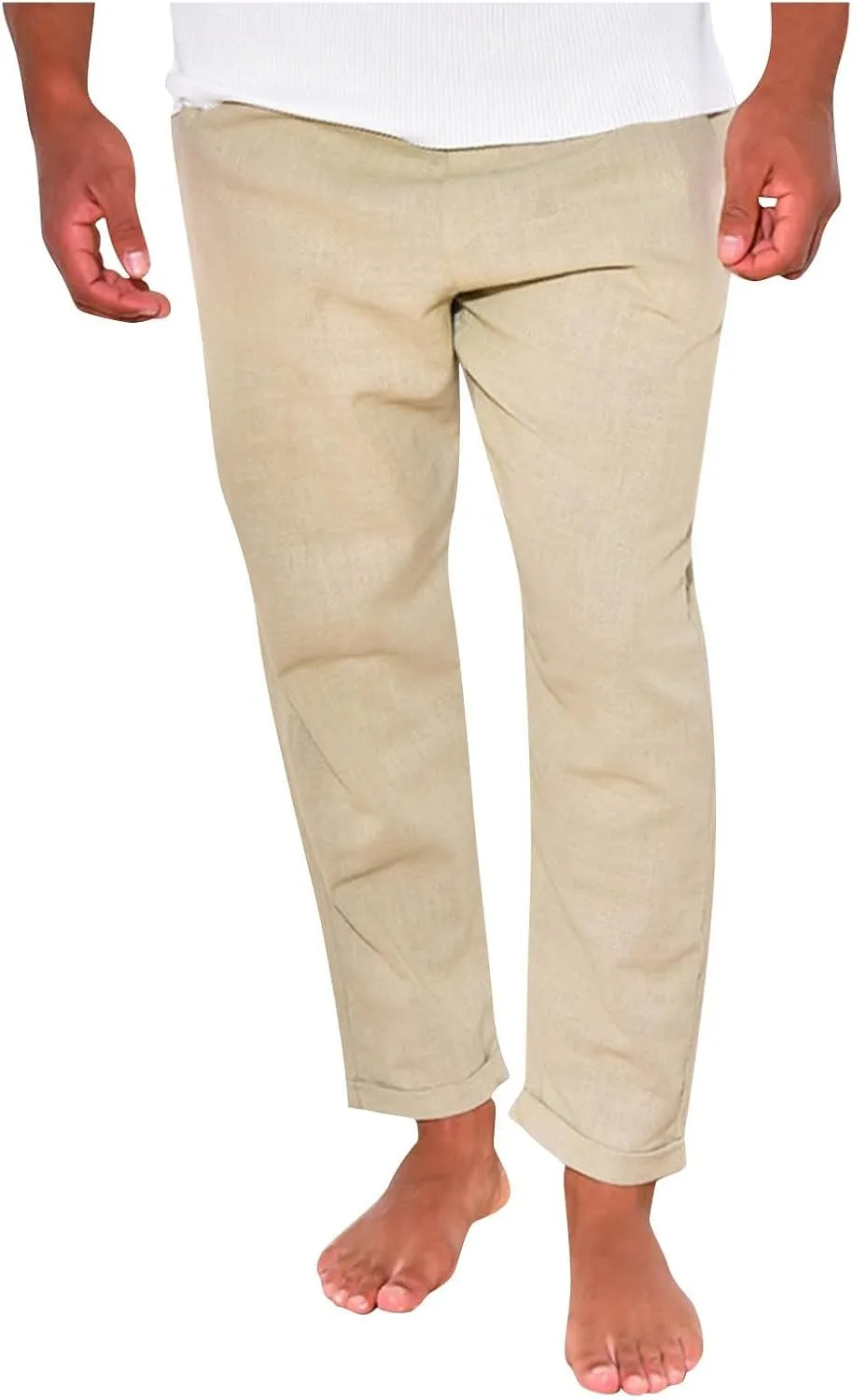 Summer Men's Cotton and Linen Thin Casual Sports Pants 2025