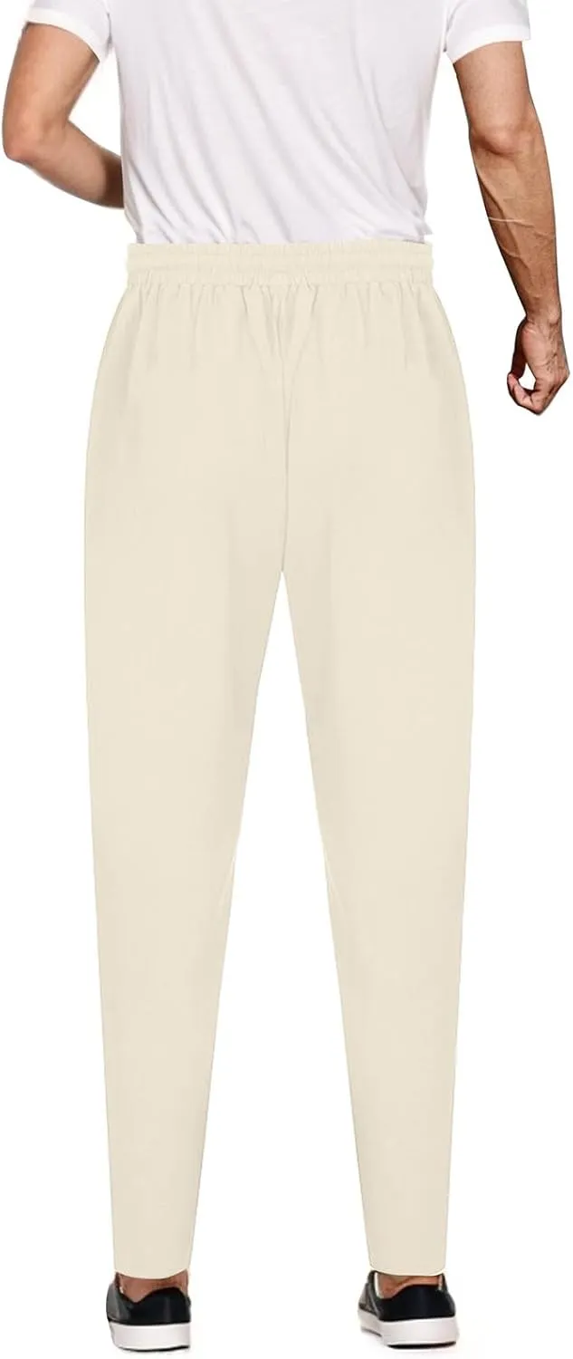 Summer Men's Cotton and Linen Thin Casual Sports Pants 2025